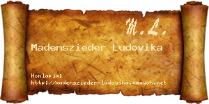 Madenszieder Ludovika névjegykártya